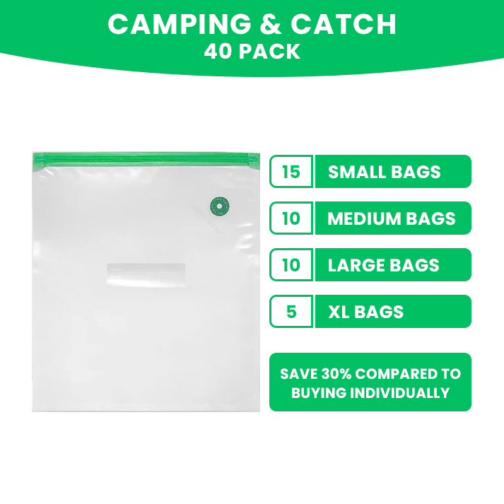 Camping & Catch Bulk Bag Pack (40 Bags)