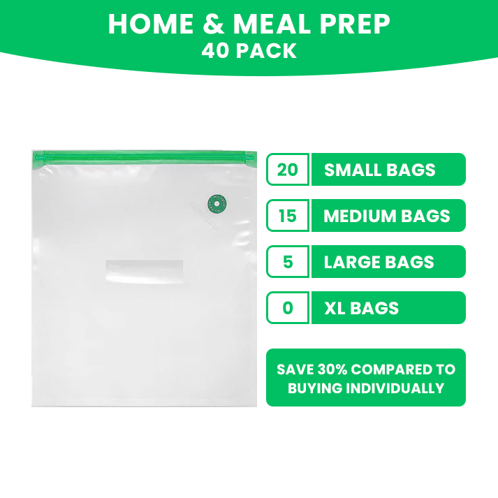 Home & Meal Prep Bulk Bag Pack (40 Bags)