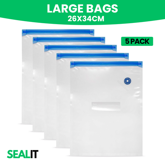 L - 26x34cm - 5 Piece Reusable Bags
