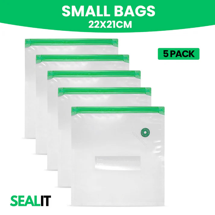 S - 22x21cm - 5 Piece Reusable Bags